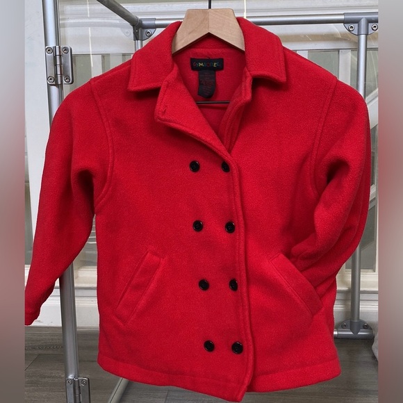 🔥5 for $45 🔥 Vintage Gymboree Girls Red Coat Size Large - Picture 1 of 4